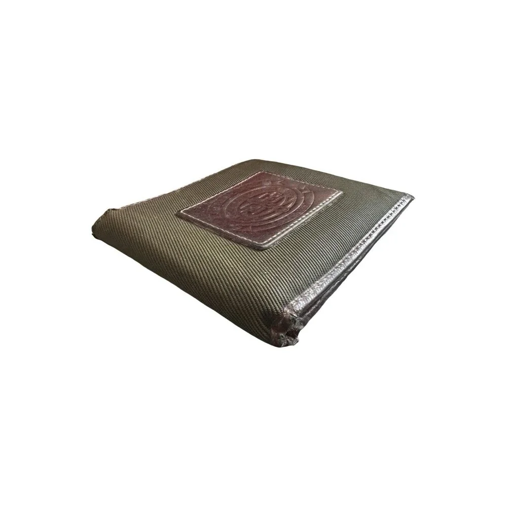 Polo Ralph Lauren Heritage Wallet olive-drab ballistic nylon brown leather trim
